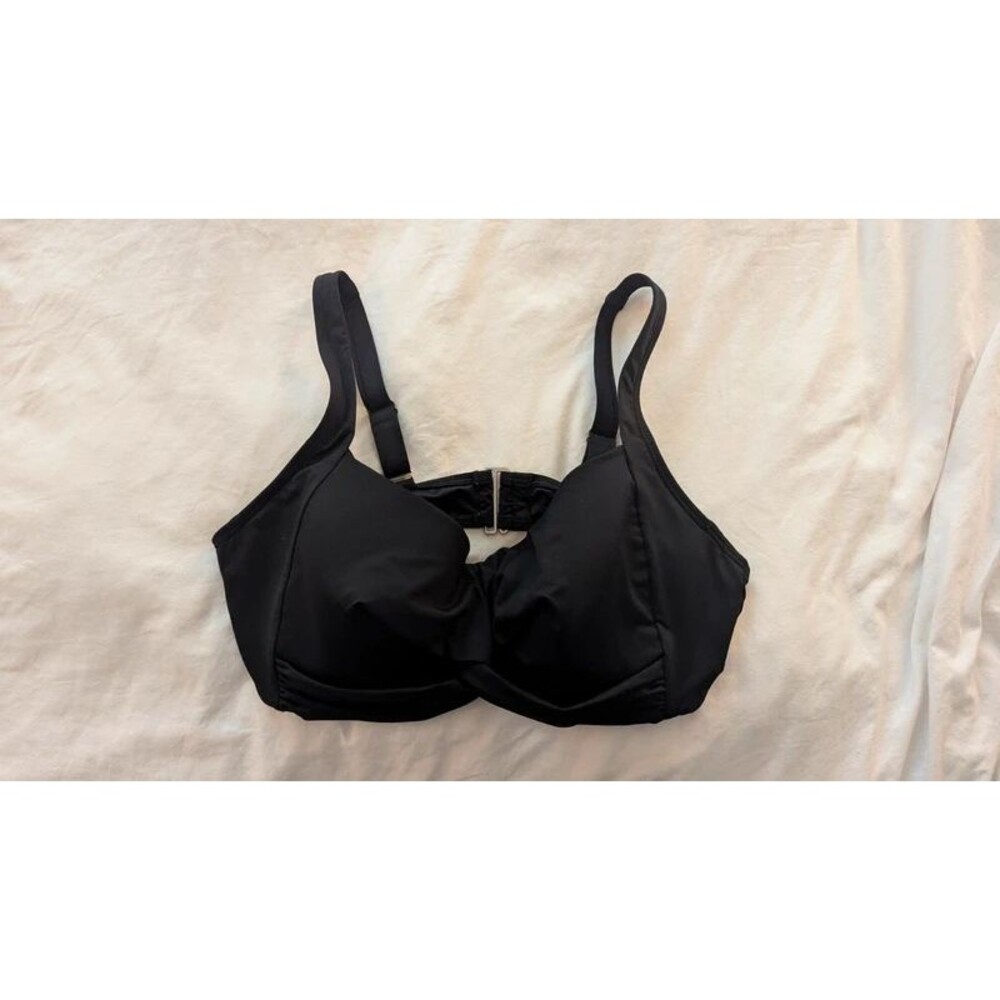 Lands End Black Bikini Top
